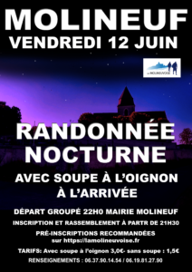 Affiche randonnée Molineuf vendredi 12 juin 2026