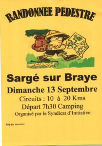Affiche randonnée Sargé sur Braye dimanche 13 septembre 2026