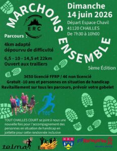 Affiche randonnée Chailles dimanche 14 juin 2026