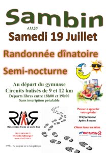 Affiche randonnée Sambin samedi 19 juillet 2025