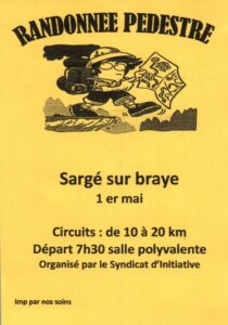 Affiche randonnée Sargé-sir-Braye vendredi 1er mai 2026