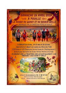 affiche randonnée Pouillé Dimanche 26 avril 2026
