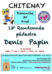 Affiche randonnée Chitenay dimanche 30 août 2026