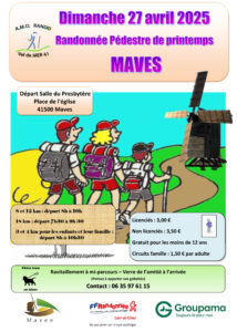 Affiche randonnée Mavec dimanche 27 avril 2025
