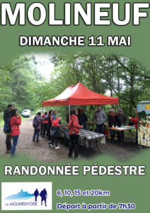 Affiche randonnée Molineuf dimanche 11 mai 2025