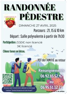 Affiche randonnée Saint-Arnoult de dimanche 27 avril 2025