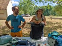 Pot de départ de Marie à la Ferté Saint Cyr, présentation des sacs