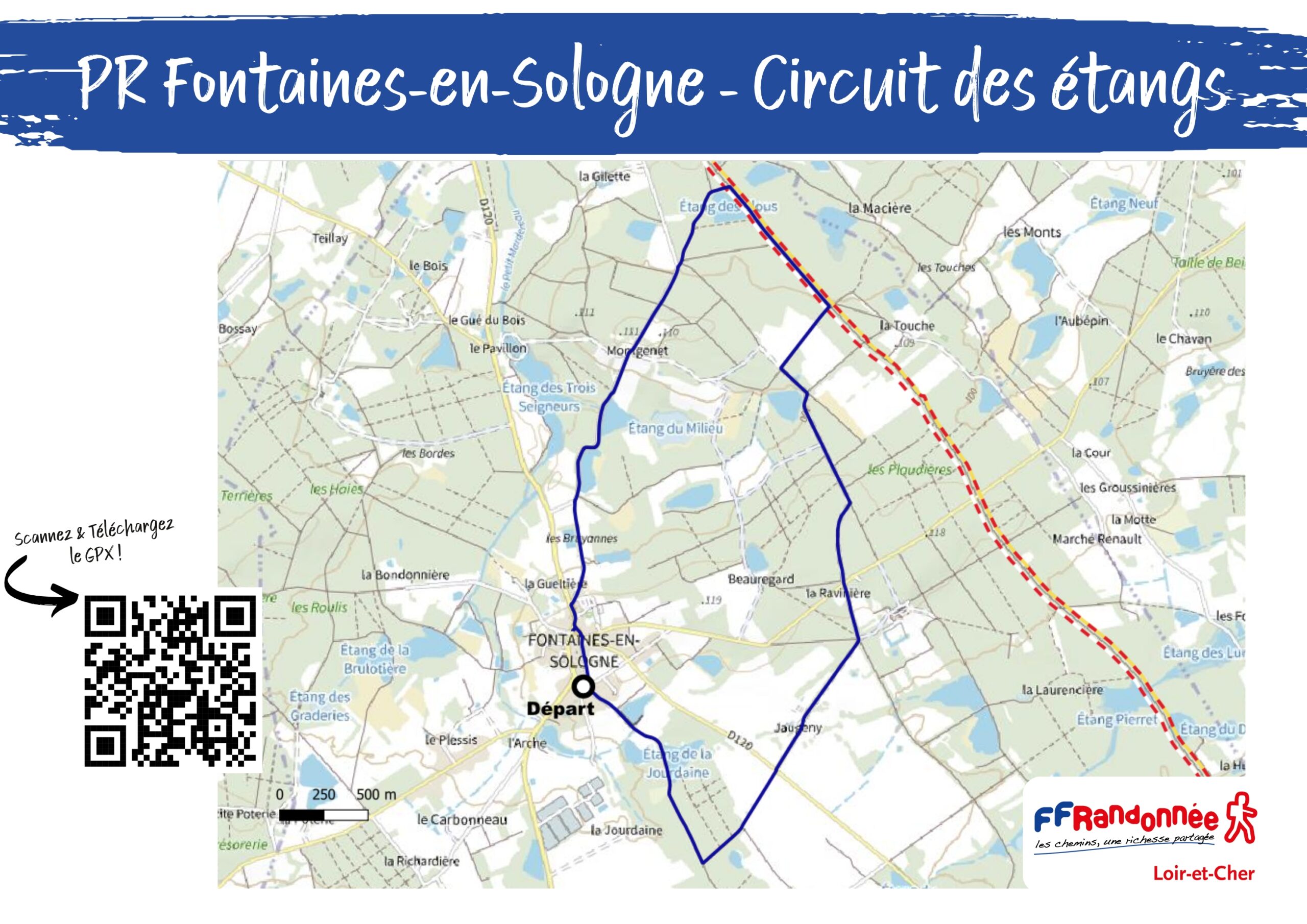 Fontaines en Sologne Plan circuit Fontaines en Sologne