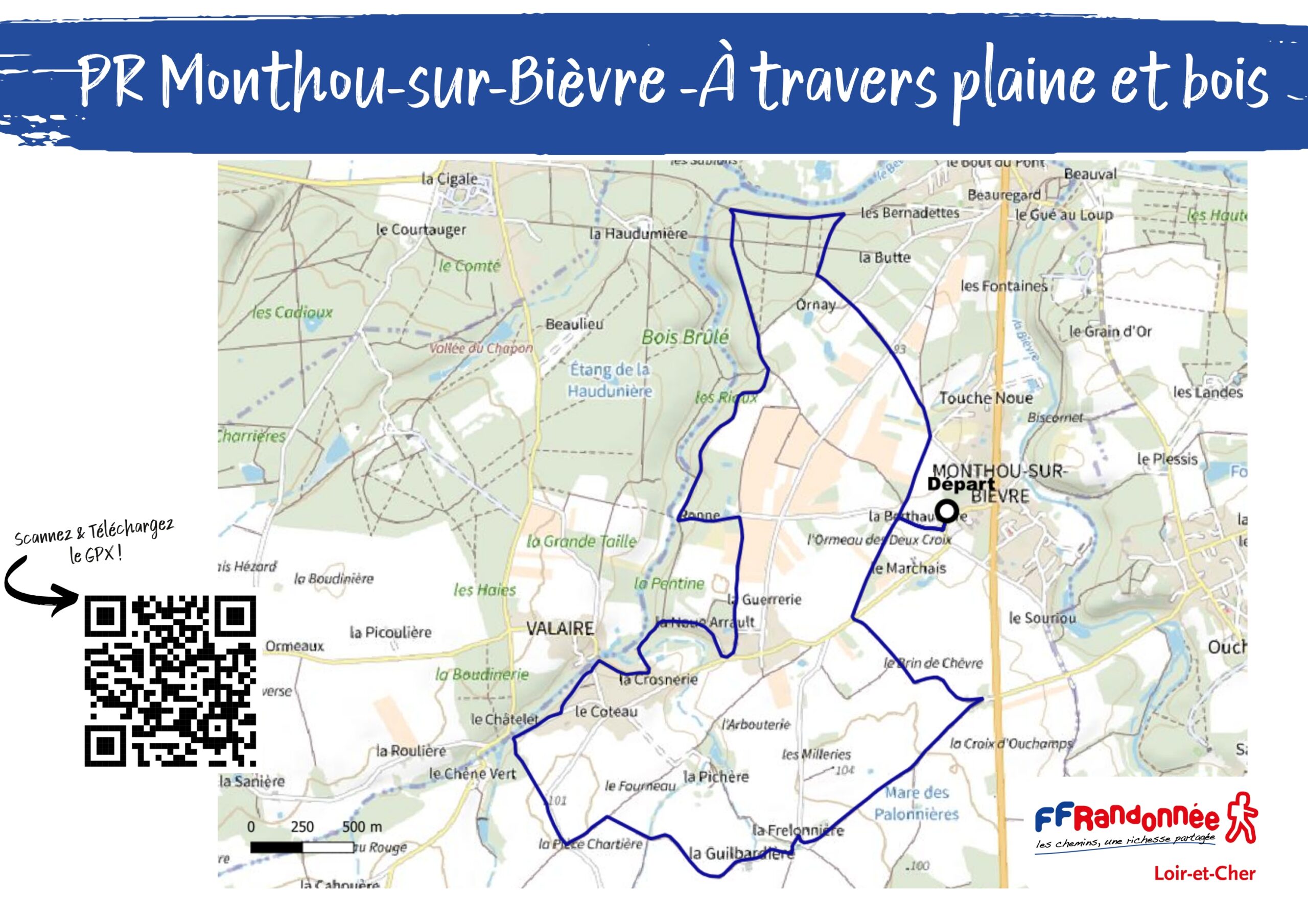 Monthou sur Bièvre Plan circuit Monthou sur Bièvre