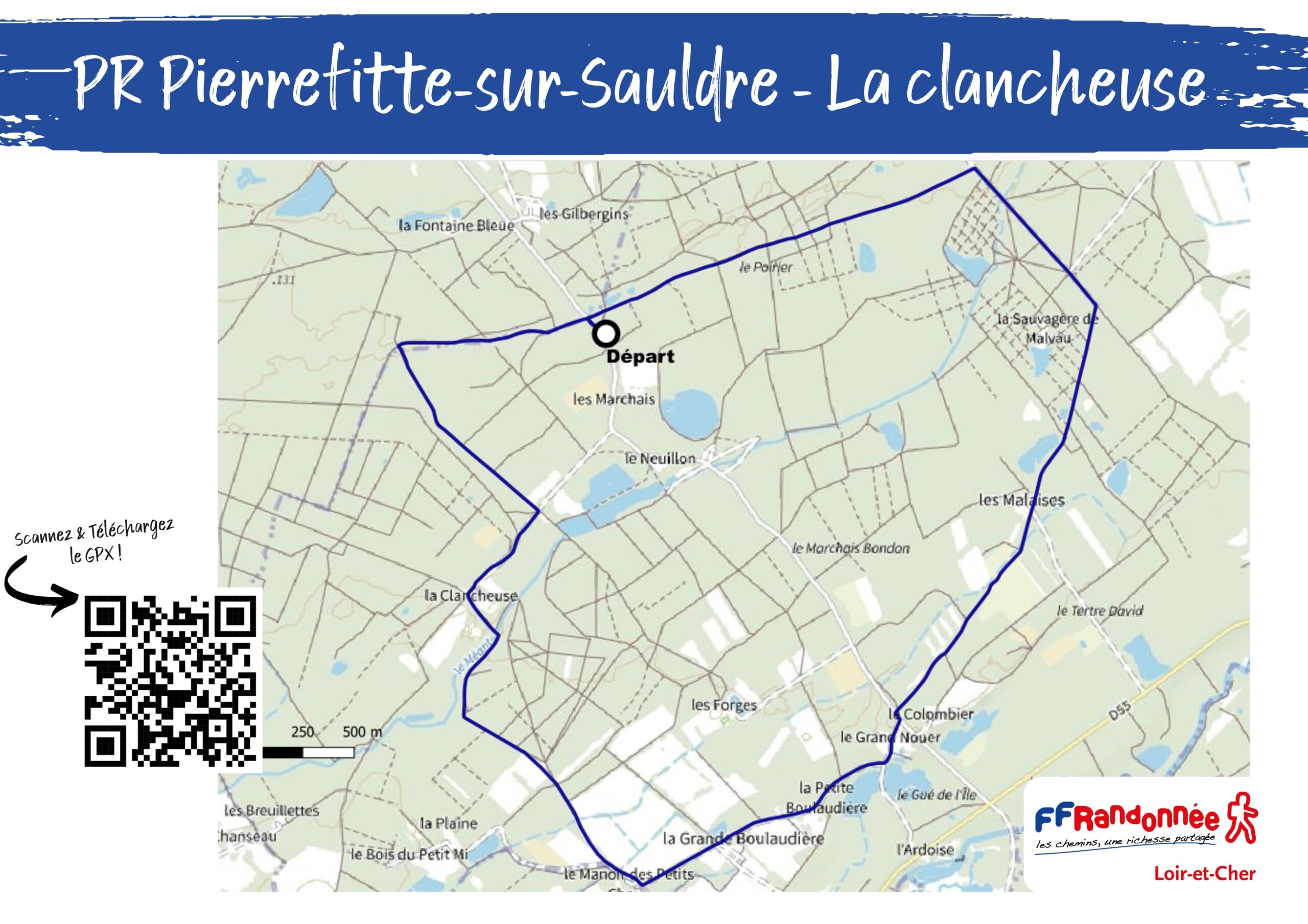 Pierrefitte sur sauldre Plan circuit Pierrefitte sur Sauldre