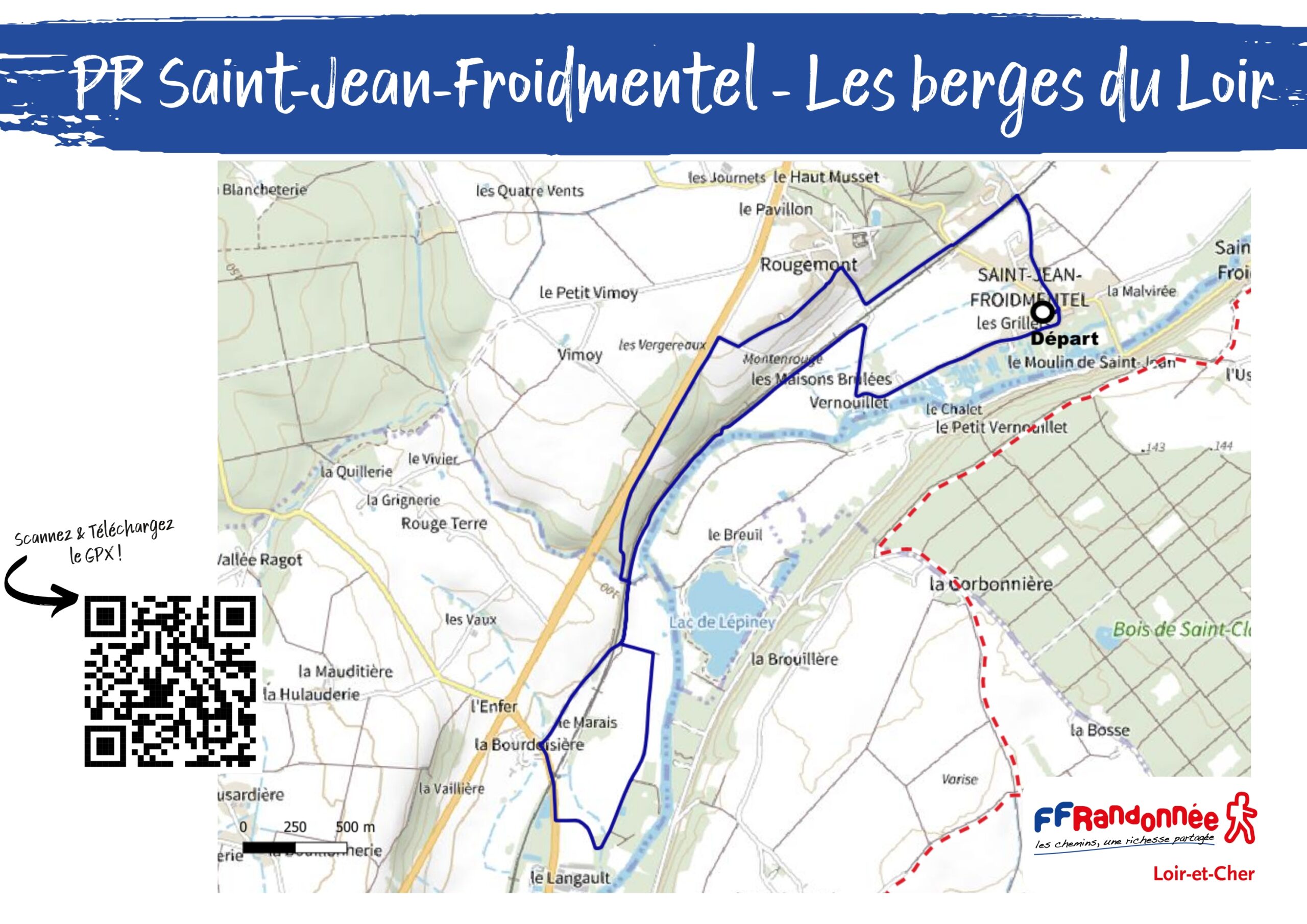 Saint Jean Froidmentel Plan circuit Saint Jean Froidmentel